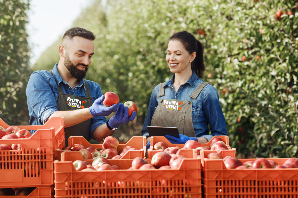 SELEZIONE FRUTTA IN UFFICIO DI QUALITA'